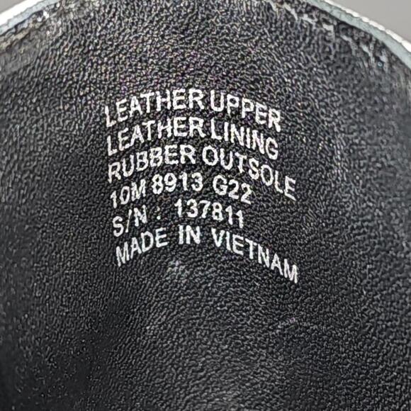 NEW Tory Burch Benton Boot Womens 10 Ivory Black Leather Lug Sole Chelsea - Picture 13 of 14